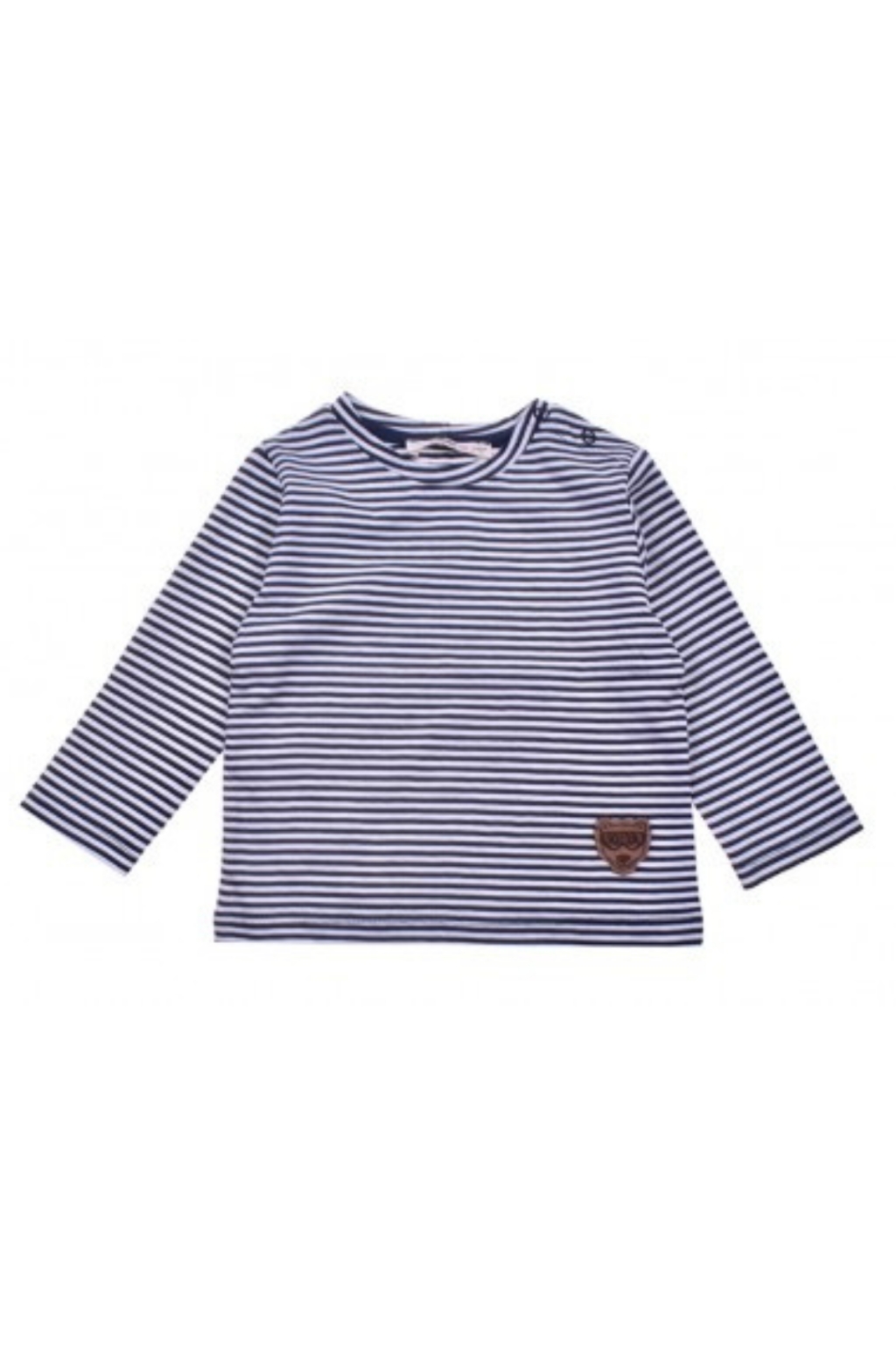 Бебешка блуза момче дълъг ръкав, тъмно сив цвят