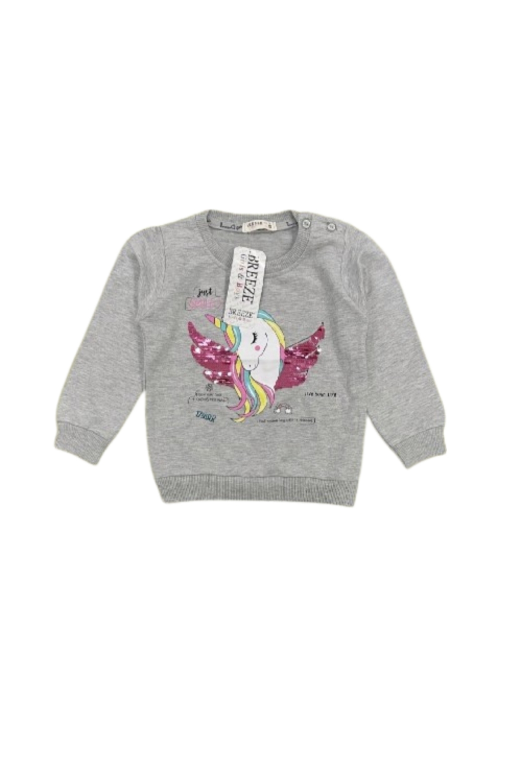 Блуза момиче дълъг ръкав Еднорог