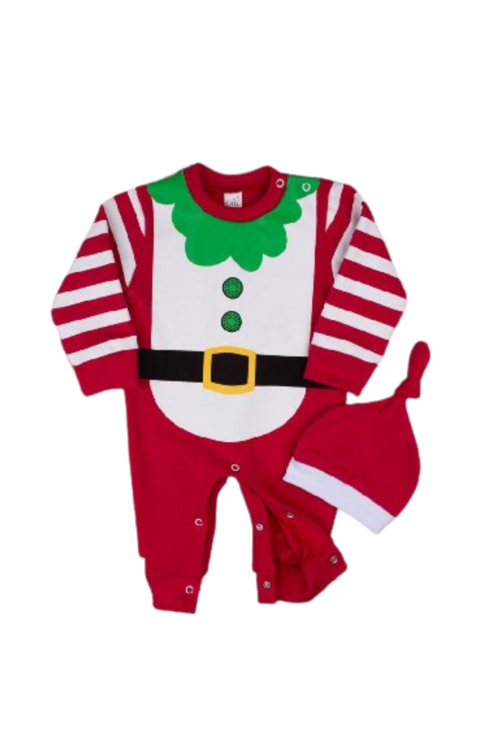 Гащеризон дълъг ръкав с шапка Коледа