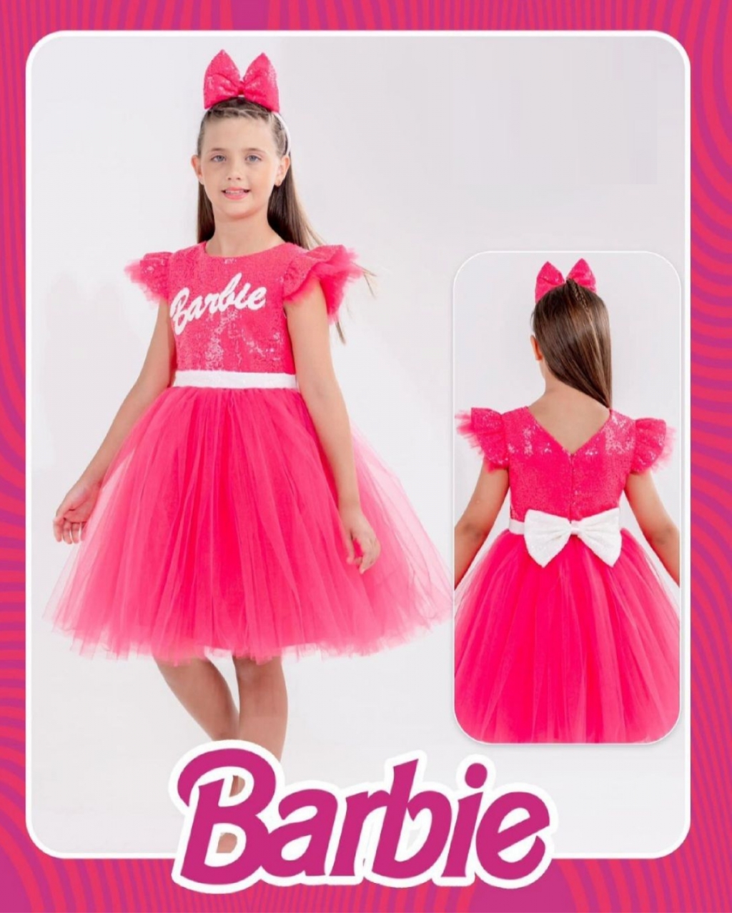 Рокля с диадема Barbie