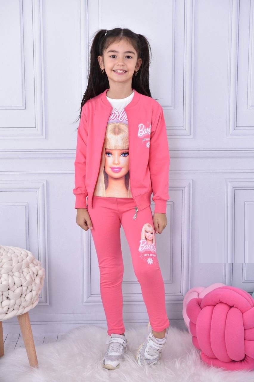 Комплект момиче дълъг ръкав 3 части Barbie