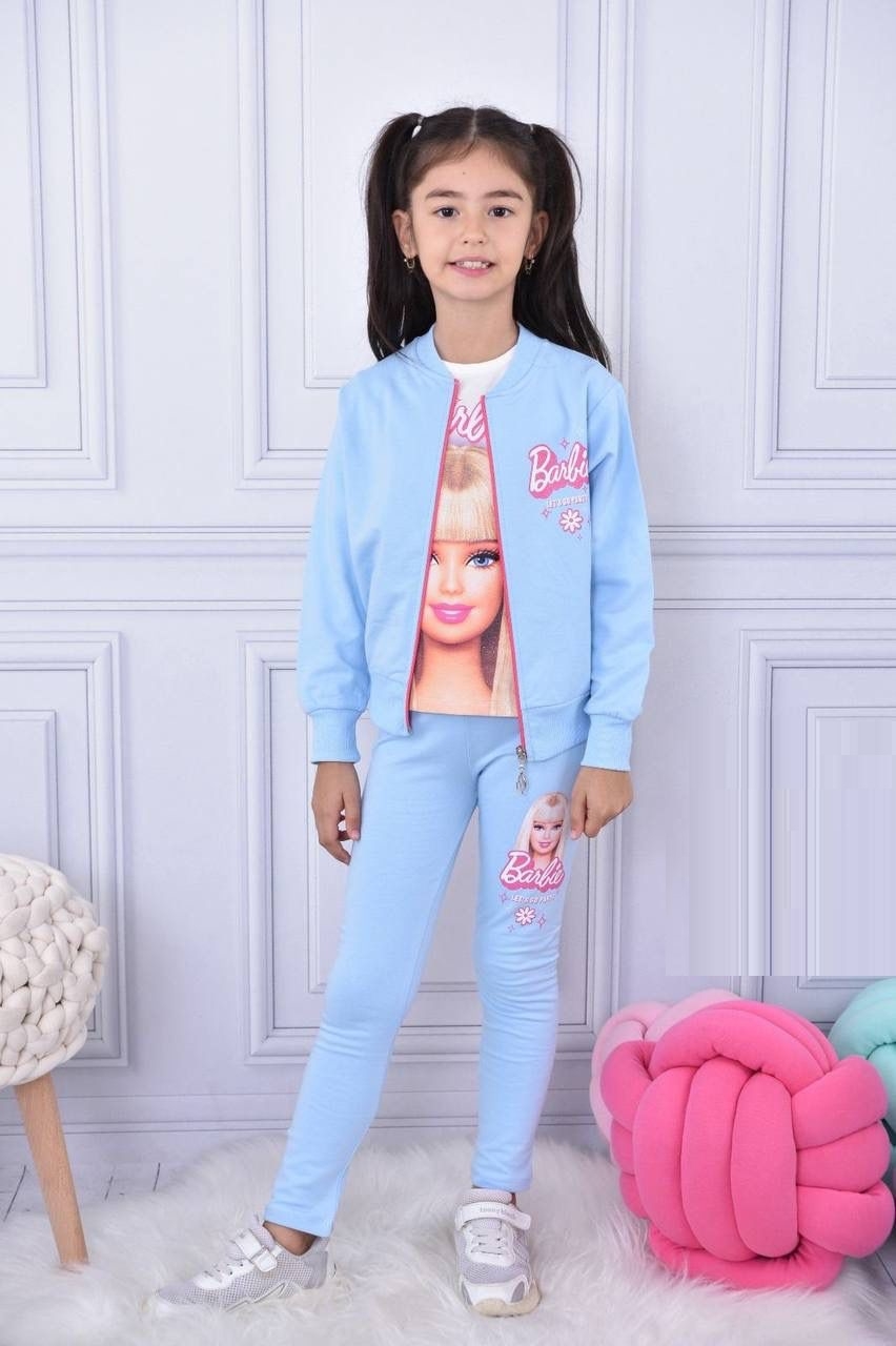 Комплект момиче дълъг ръкав 3 части Barbie