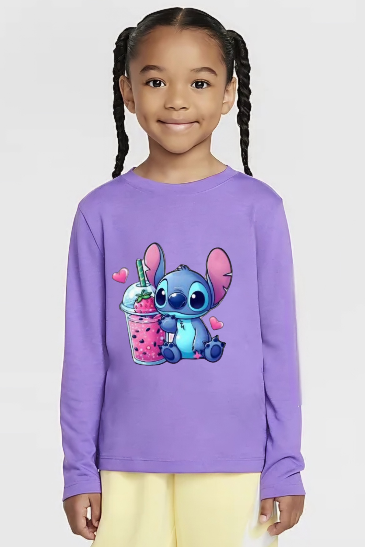 Блуза момиче дълъг ръкав Stitch