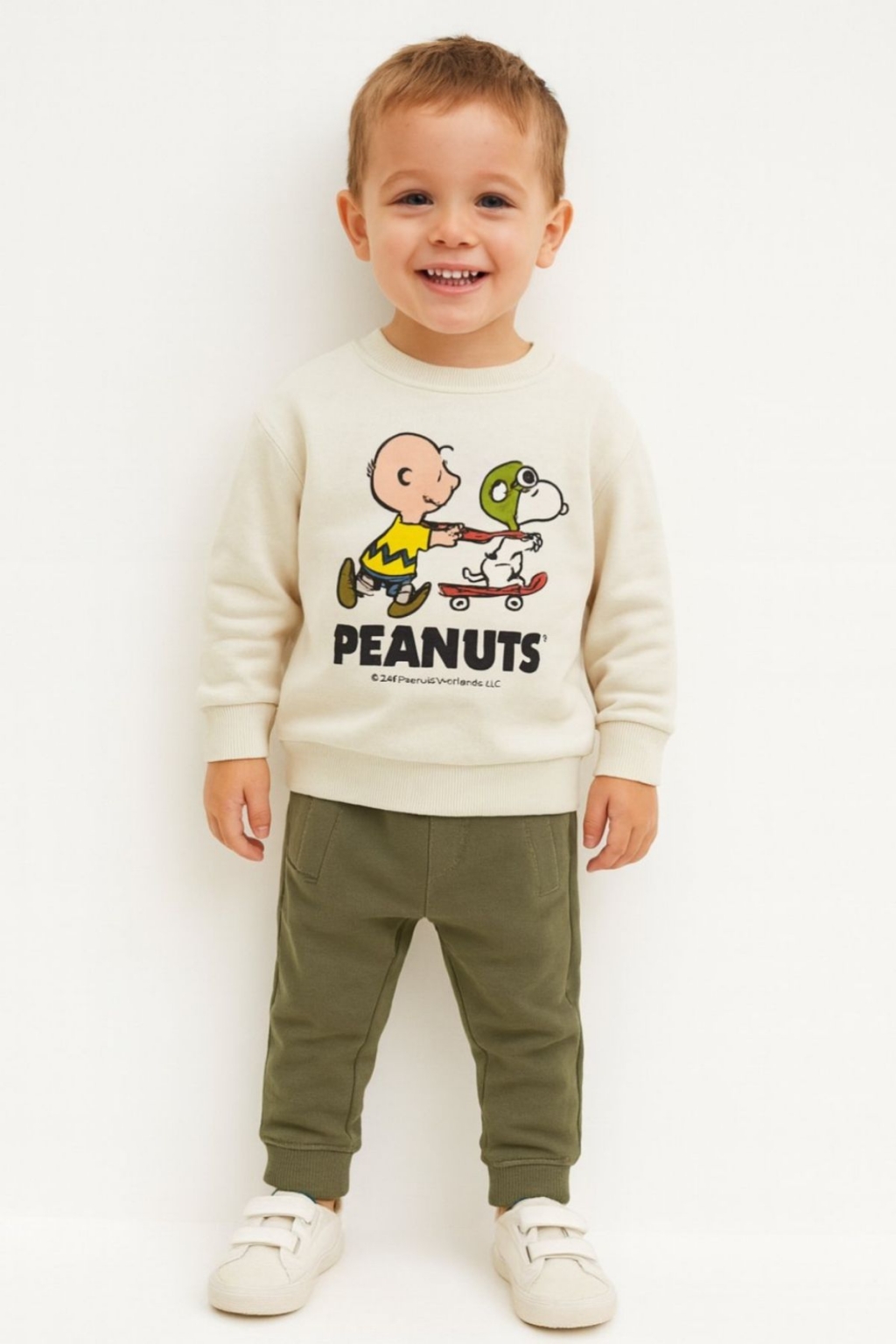 Детска долница за момче, тъмно зелен цвят