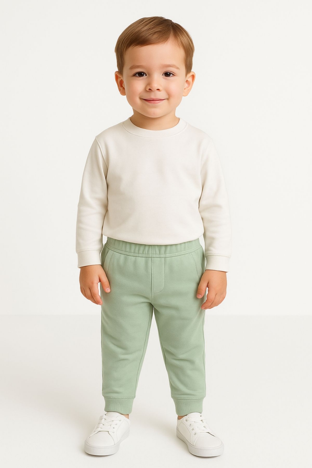 Детска долница за момче, зелен цвят