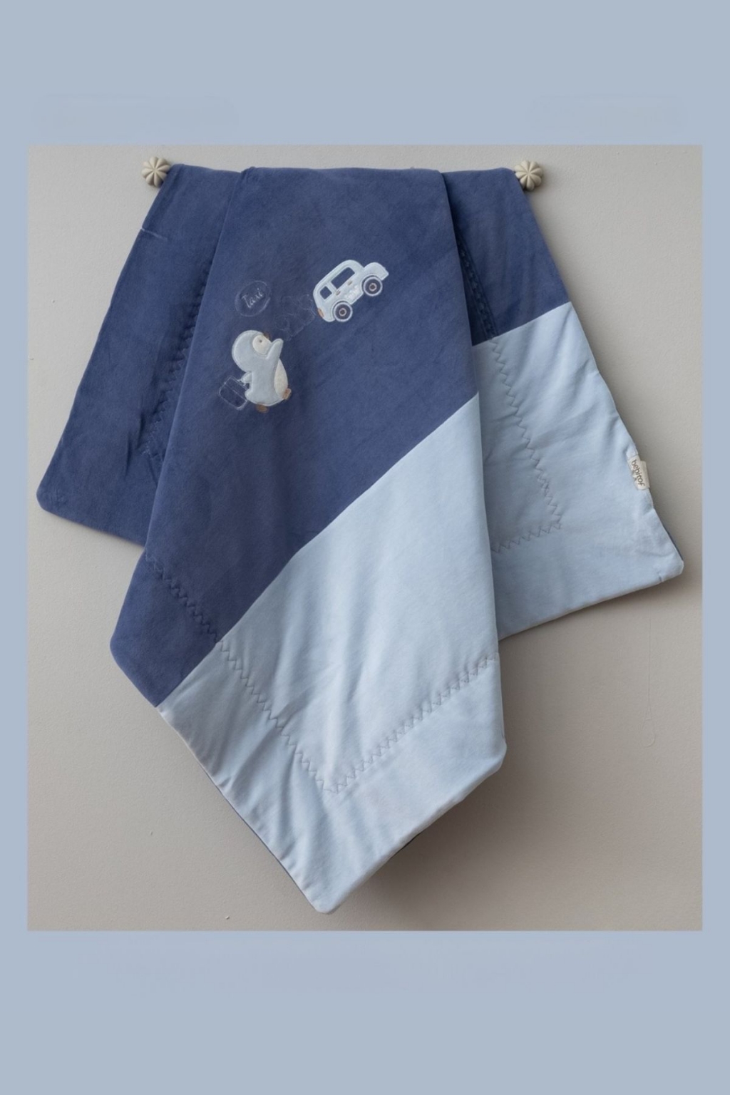 Одеяло, син цвят