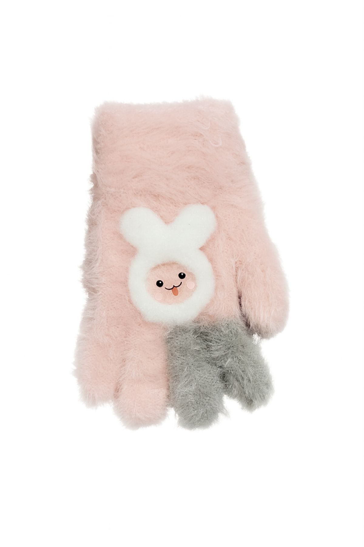 Детски ръкавици за момиче, светло розов цвят