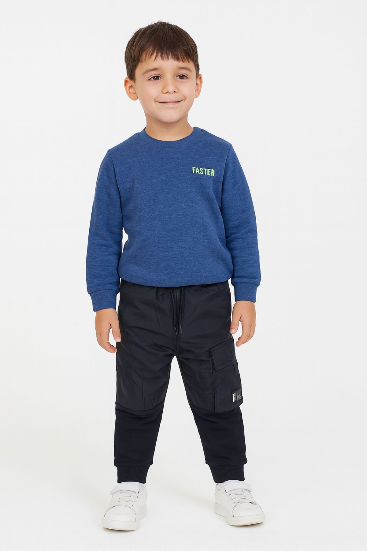 Детска долница за момче, черен цвят