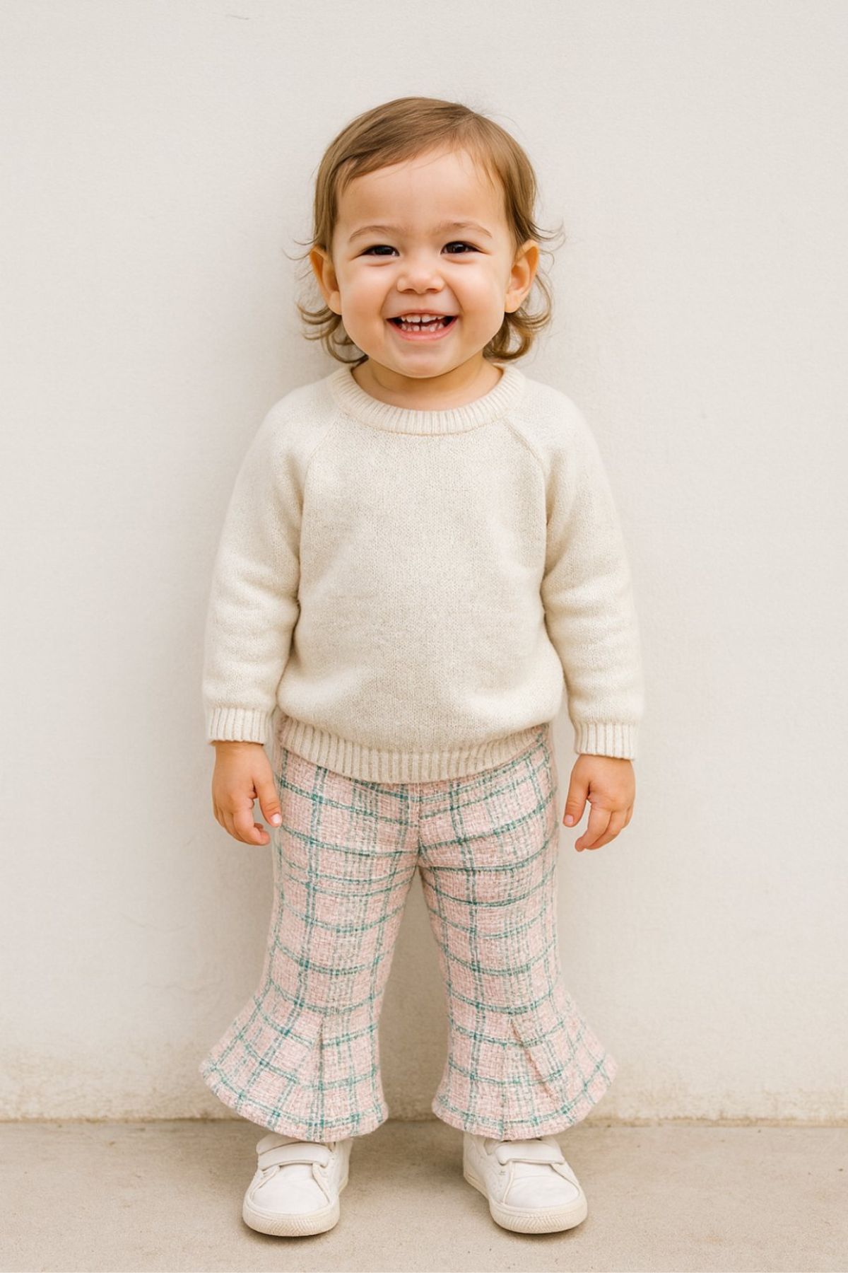 Детски панталон за момиче, розов цвят