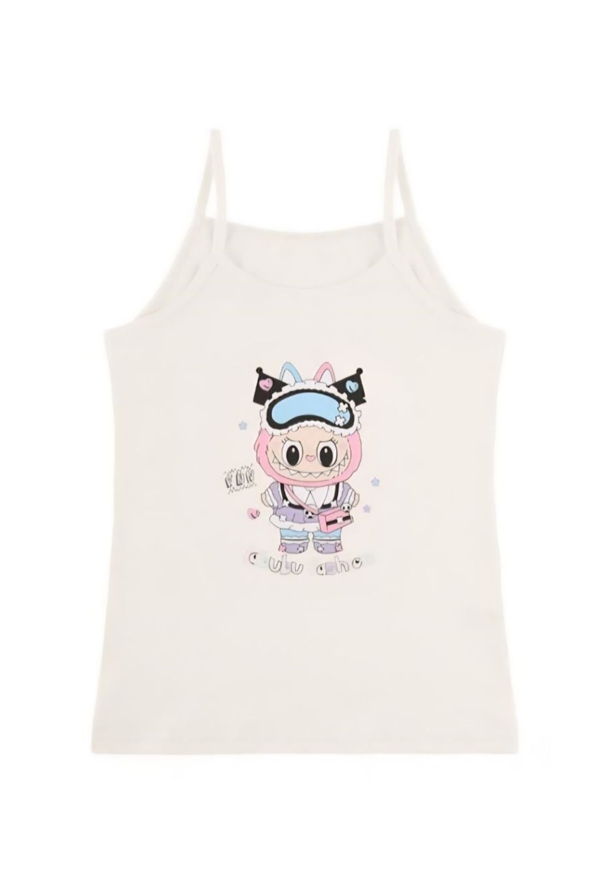 Детски потник за момиче, цвят екрю