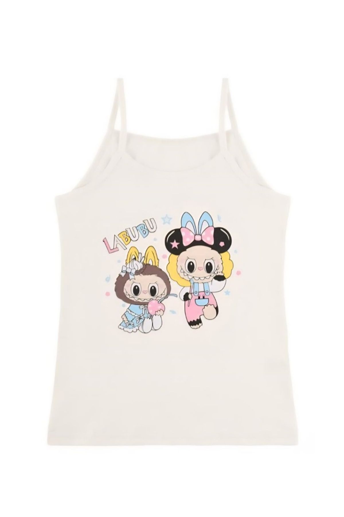 Детски потник за момиче, цвят екрю