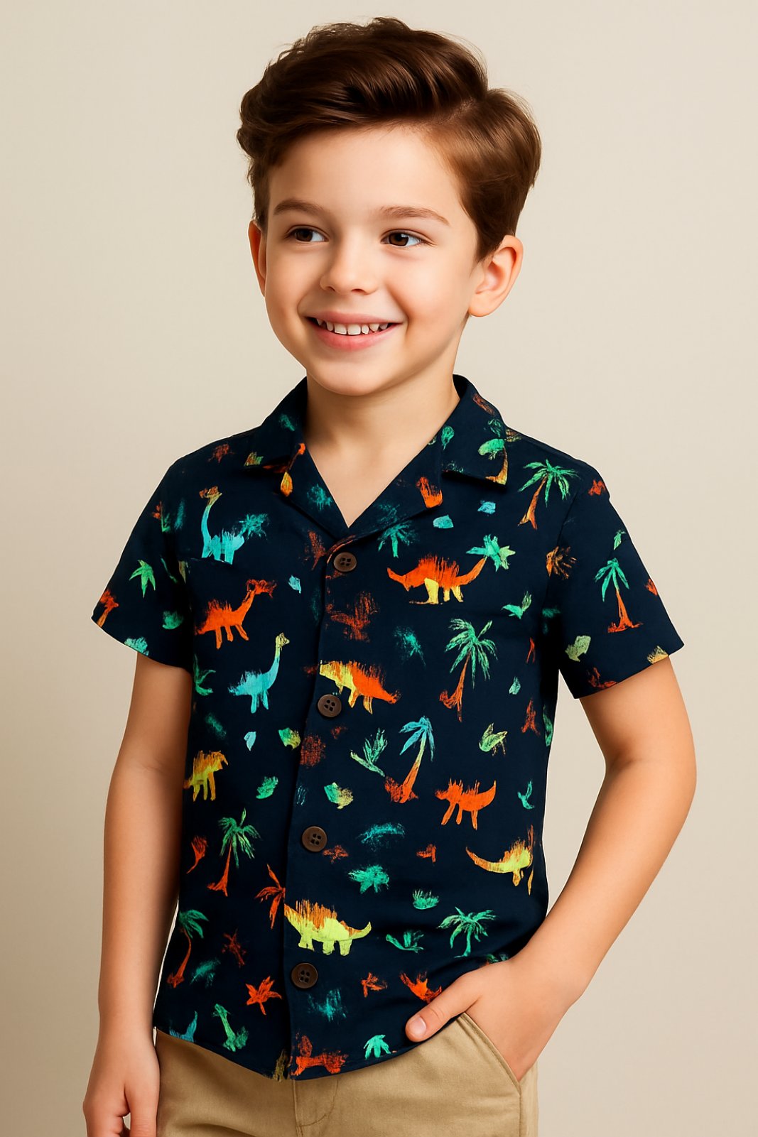 Риза момче къс ръкав