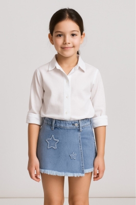 Детски пола-панталонки от деним   5г