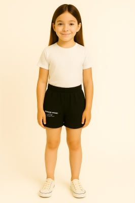 Детски къси панталонки момиче, тъмно син цвят 12г