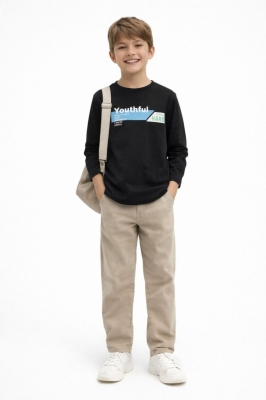 Детска блуза момче дълъг ръкав,черен  цвят 13г