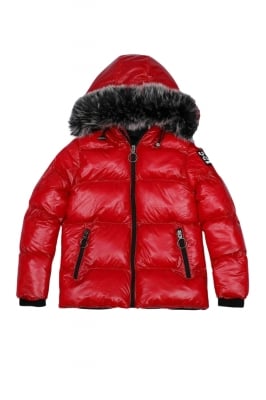Детско яке момче, червен цвят 3г