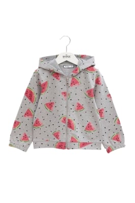 Детски суитшърт момиче, сив цвят 4г