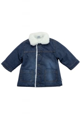 Детско палто бебе, син цвят 9/12м