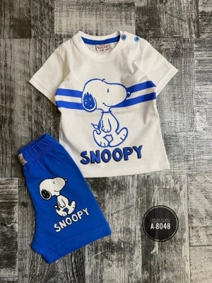 Комплект момче къс ръкав Snoopy 9м