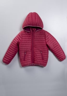Детско яке  за момиче,тъмно розов цвят 7г
