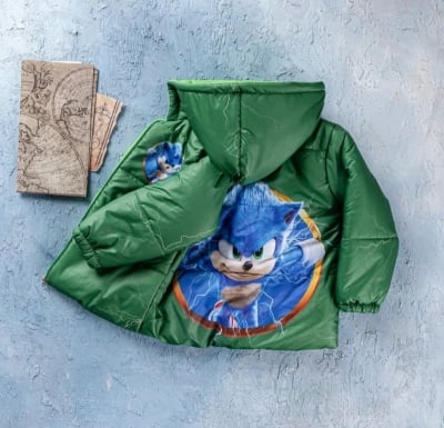 Детско яке момче Sonic,зелен цвят 1г