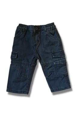Бебешки панталон момче, тъмно син цвят 9м