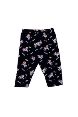 Детски клин с еднорог, тъмно син цвят 1г