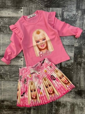 Комплект момиче дълъг ръкав Barbie 2/3г