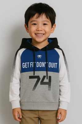 Детски суитшърт момче, син цвят 5г