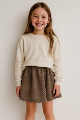 Детска пола, зелен цвят 12/13г