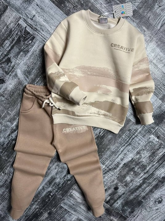 Комплект момче дълъг ръкав вата