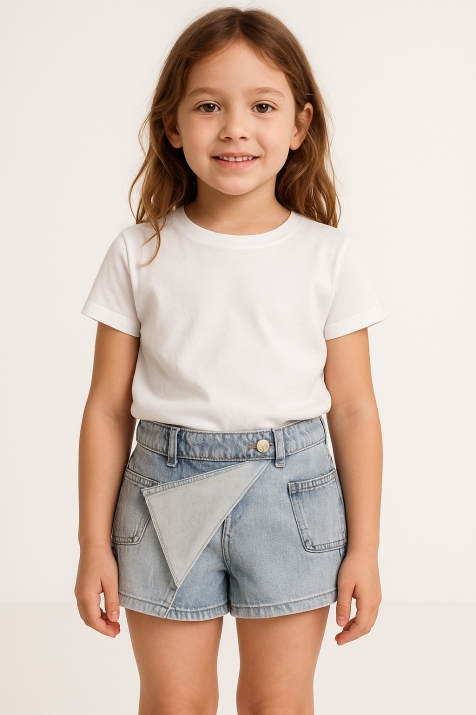 Детски дънкови пола-панталонки 