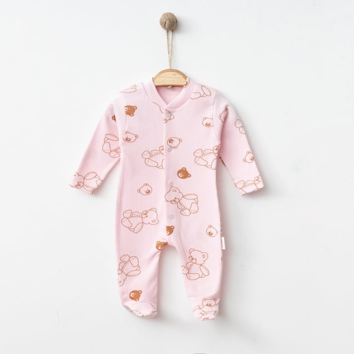 Бебешки гащеризон за момиче, розов цвят