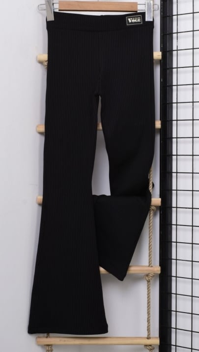 Детски спортен панталон за момиче вата, черен цвят