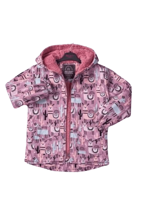 Детско яке момиче, лилав цвят