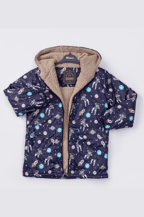 Детско яке за момче, син цвят
