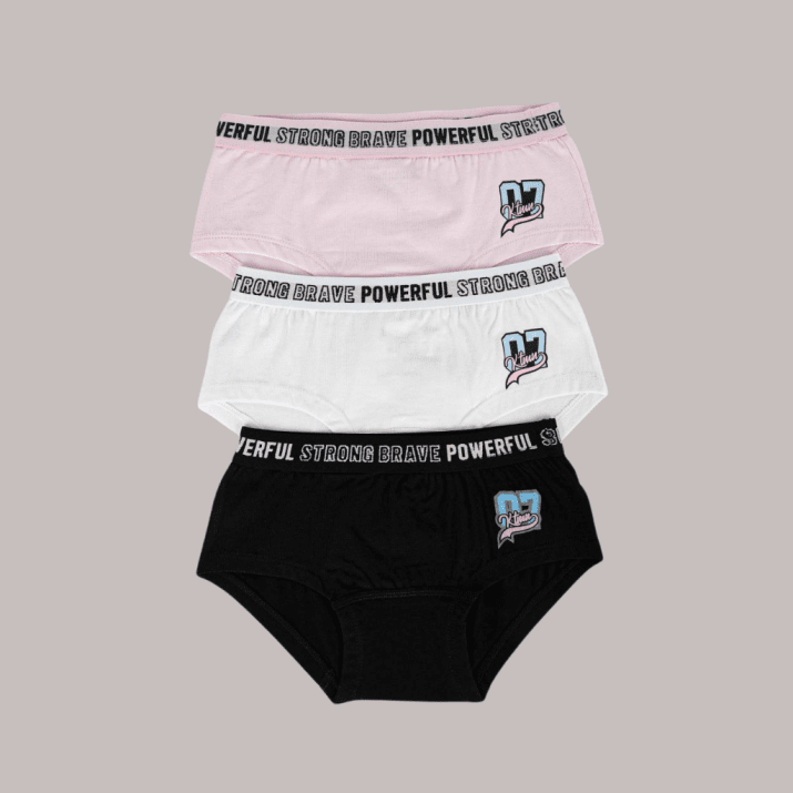 Детски боксерки момиче 3 броя, цвят микс