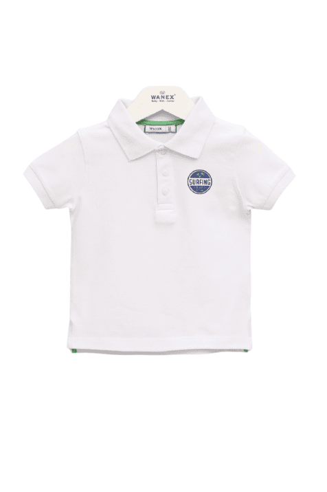 Детска тениска за момче,бял цвят