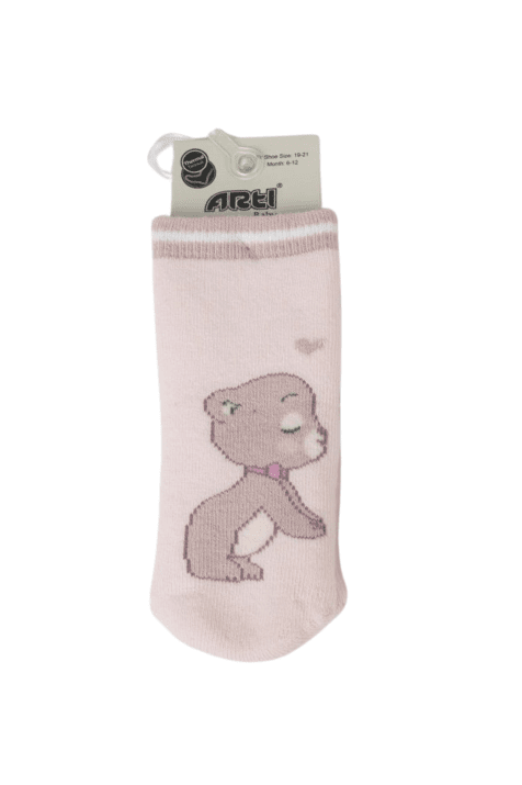 Бебешки чорапи момиче вата, розов цвят