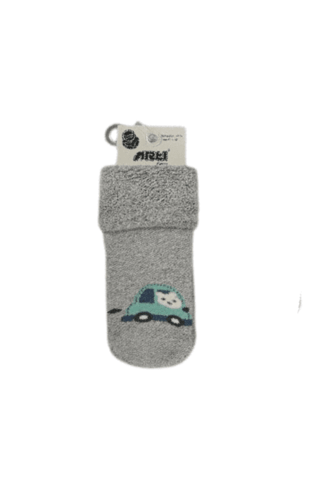 Бебешки чорапи момче вата , сив цвят