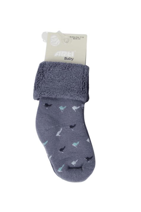 Бебешки чорапи момче , тъмно син цвят