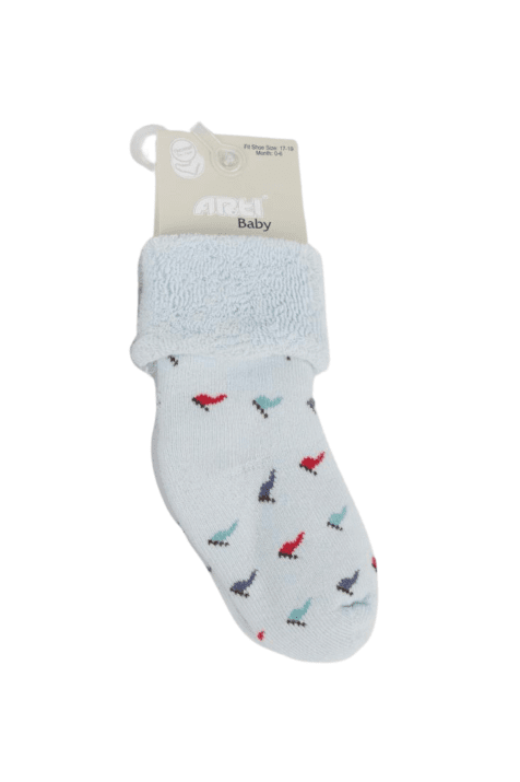 Бебешки чорапи момче вата, син цвят