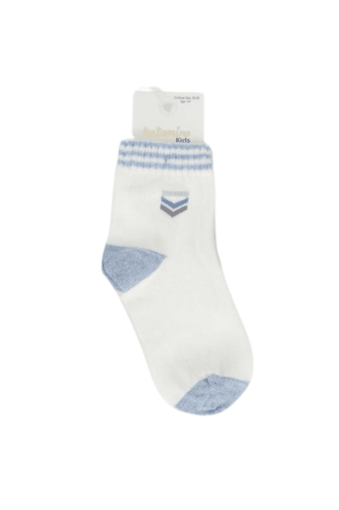 Детски чорапи за момче в бял цвят