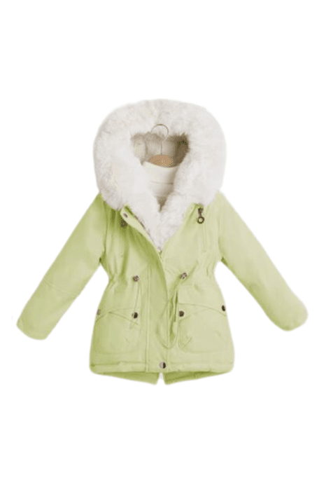 Детско яке момиче, жълт цвят