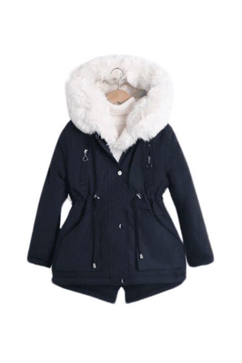 Детско яке момиче, син цвят