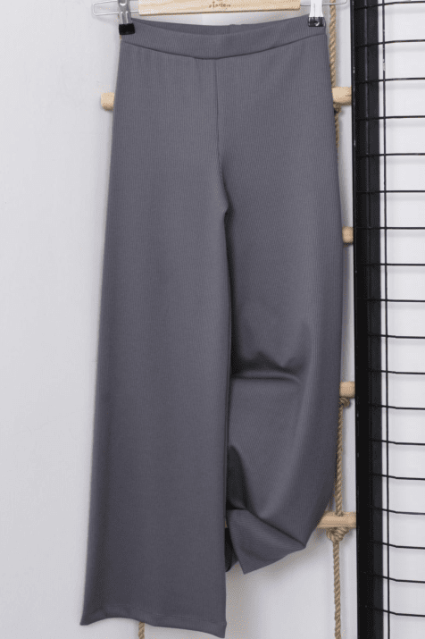 Детски спортен панталон за момиче, сив цвят