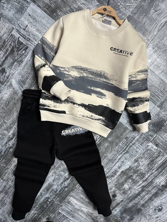 Комплект момче дълъг ръкав вата