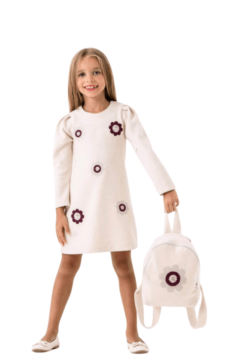 Рокля дълъг ръкав с раница