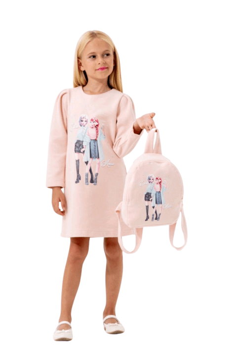 Рокля дълъг ръкав с раница