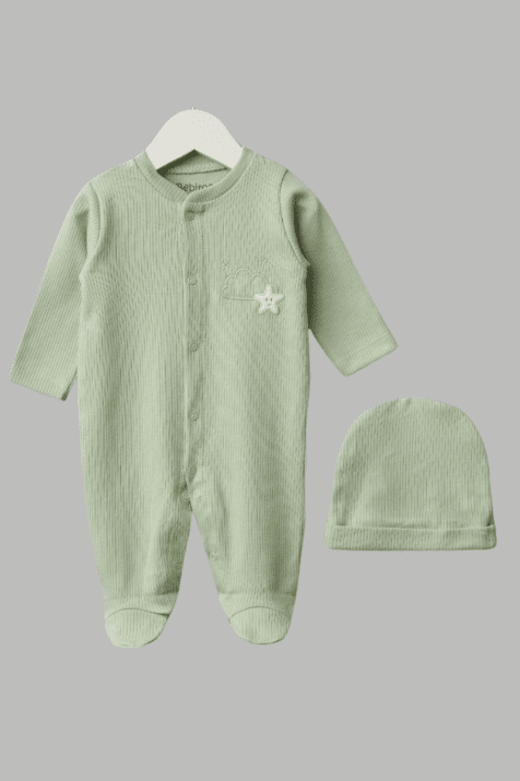 Гащеризон дълъг ръкав с шапка